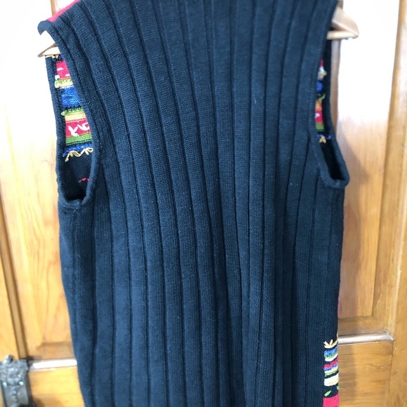 Vtg White Stag Embroidered Floral Vest - Picture 6 of 16